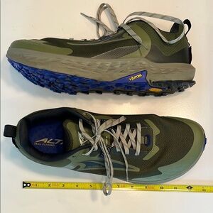 Altra Men's Trail Running Shoes - Green and Blue